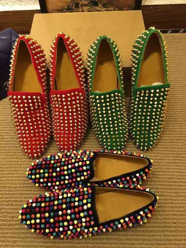 red bottoms with studs