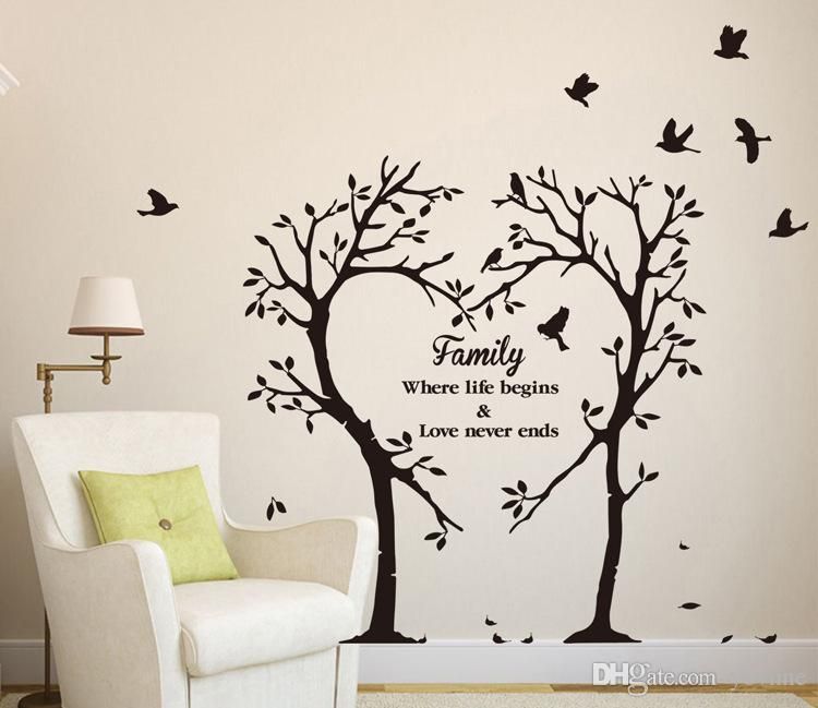 Tree Wall Art Stickers family love tree wall stickers creative sitting room bedroom Tree Wall Art Stickers family love tree wall stickers creative sitting room bedroom
