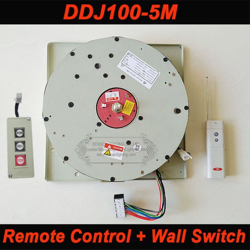 Ddj100 5m Auto Remote Controlled Hoist Chandelier Lighting Ddj100 5m Auto Remote Controlled Hoist Chandelier Lighting Lifter Electric Winch Light Lifting System Lamp Motor With Wall Switch Raindrop