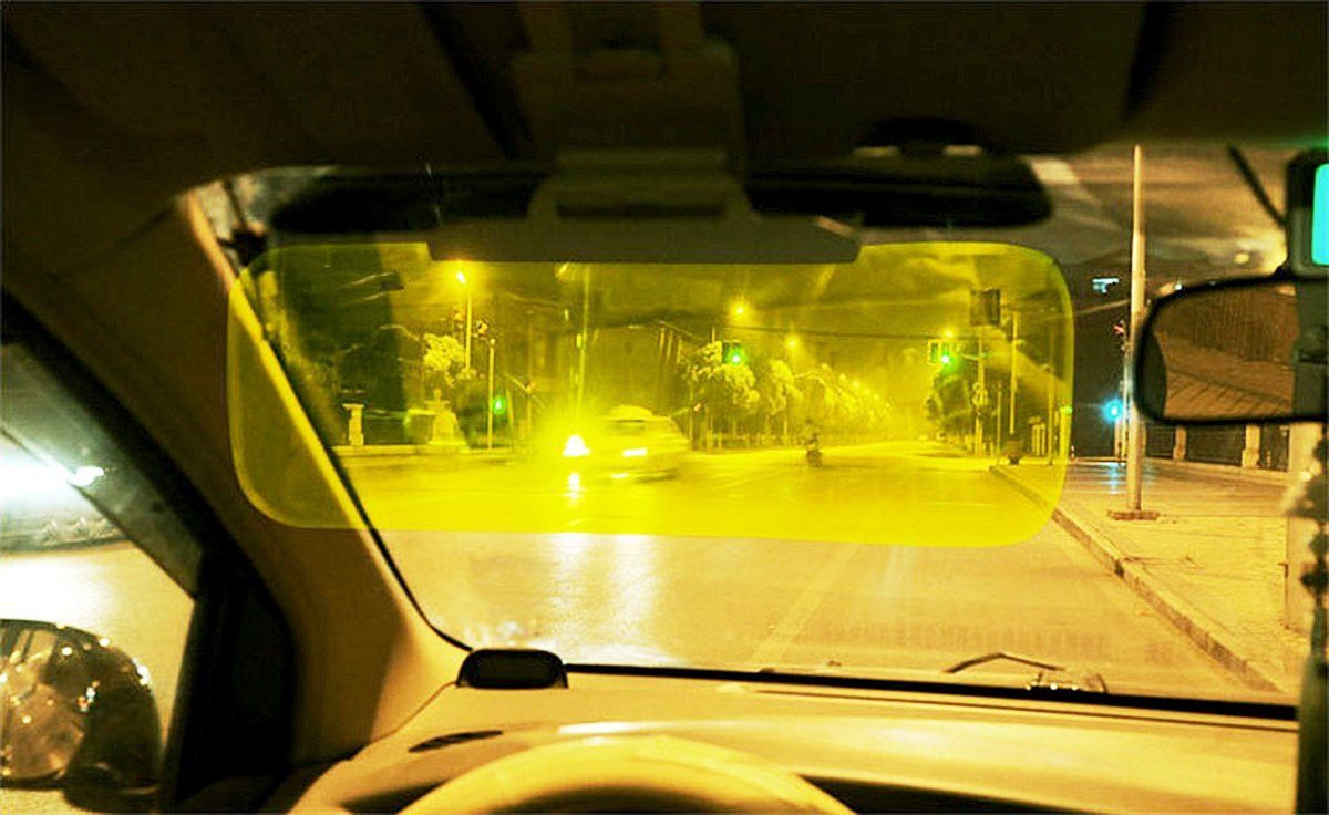 Day And Night Anti Glare Car Windshield Visor Universal Sunshade And