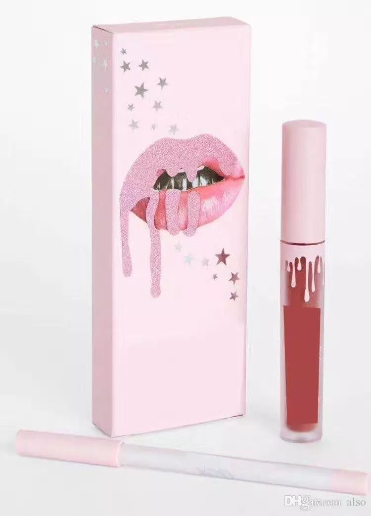New Limited Edition Pink Box Kylie Lip Kit Matte Liquid Lipgloss Lip