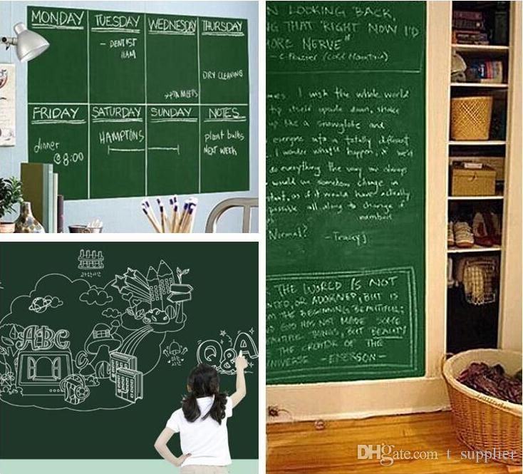 chalk board blackboard stickers removable pvc draw decor mural
