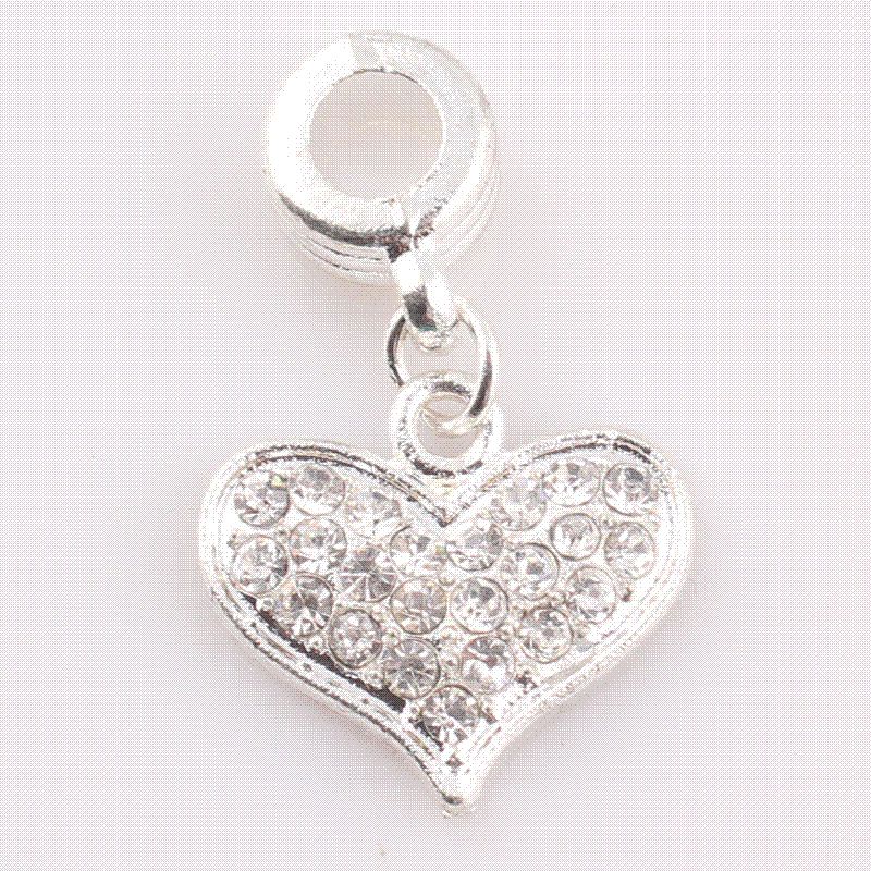 Whole Diy Pave Crystal Heart Charms Rhinestone Love Whole Diy Pave Crystal Heart Charms Rhinestone Love Pendant Fit For Necklace Bracelet Making Jewelry Findings C4 Stone Popular