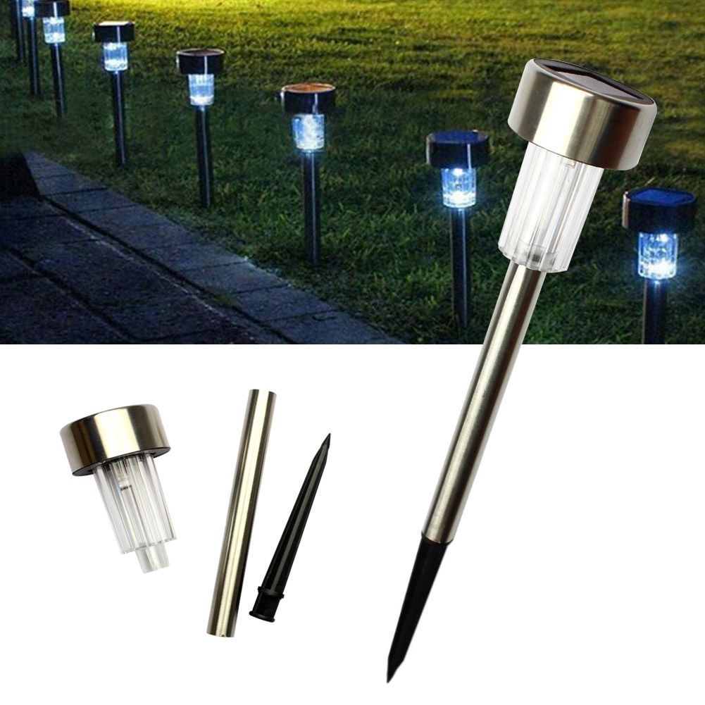 Best Solar Lamps Led Light Multicolor Stainless Steel Lawn Lights Garden Decoration Outdoor Street Villa
