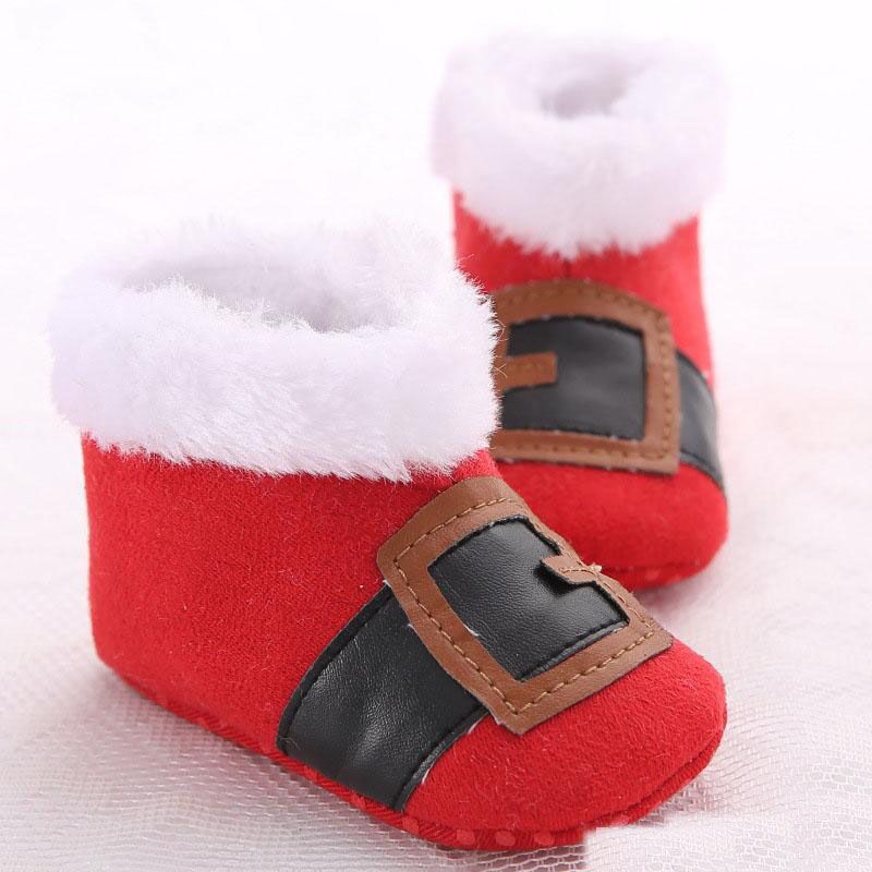 2018 2017 Christmas Shoes Baby Shoes Santa Claus Snow Boots New Toddler