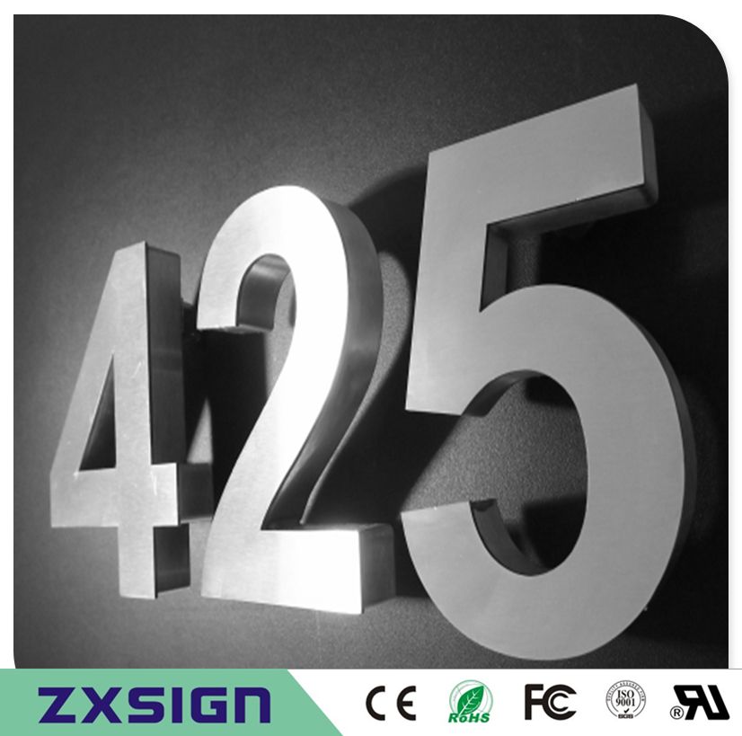 2018 Factory Outlet Outdoor 304 Stainless Steel Numbers, Stainless