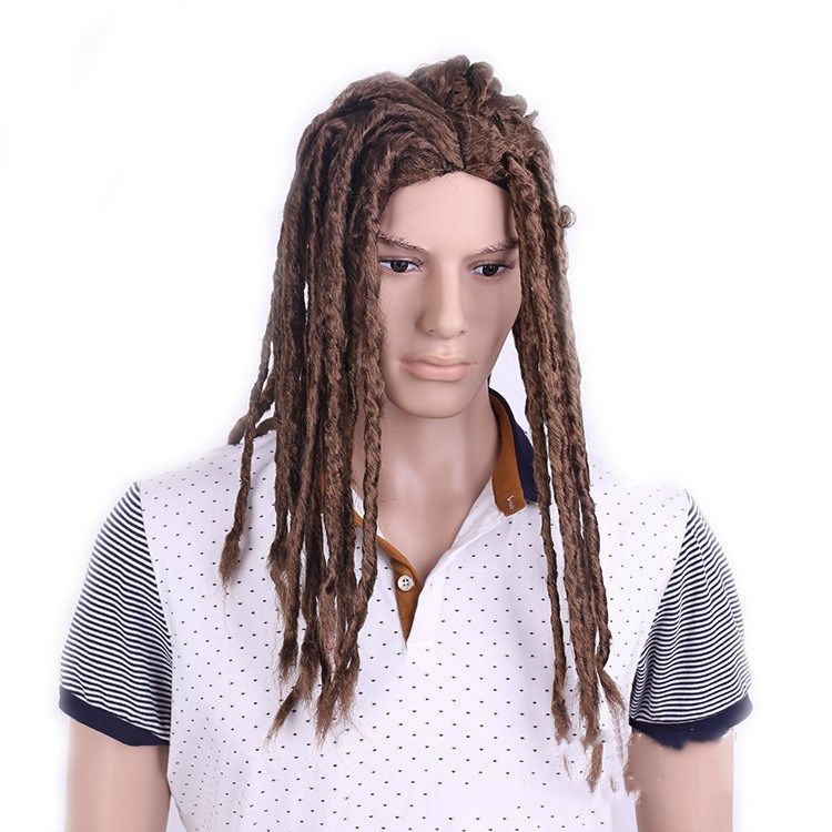 Z&F The Black African Wig Dreadlocks Braid Wig For Black Man Cosplay