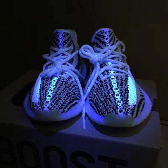 yeezy zebra uv light