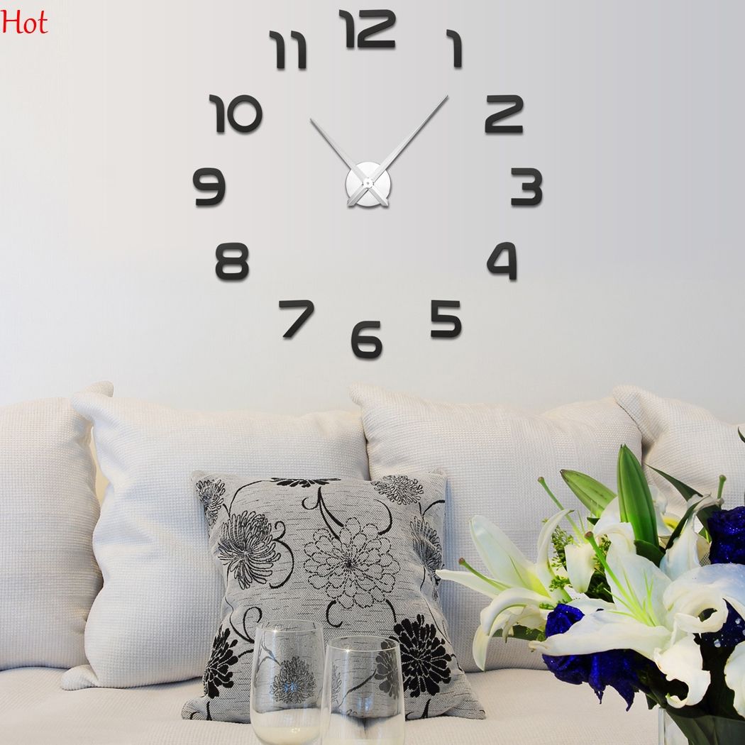 2018 New Fashion 3d Wall Clock Mirror Sticker Diy Clocks Home 2018 New Fashion 3d Wall Clock Mirror Sticker Diy Clocks Home Decoration Meetting Room Black Gold Silver Whole Sv030320 Wear