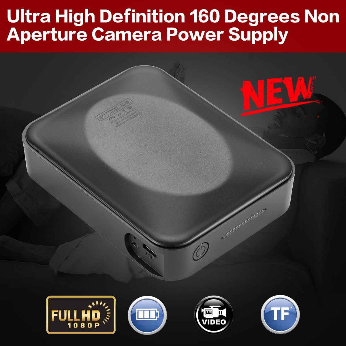 2018 2017 Newest Big Battery Power Bank Spy Camera HD 1080P Mini Camera