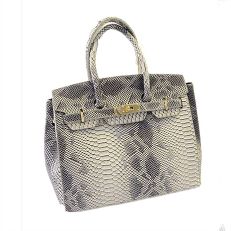 Wholesale 2016 New Designer Handbags High Quality Snake Skin Bags Women&#39;S Messenger Bags Leather ...