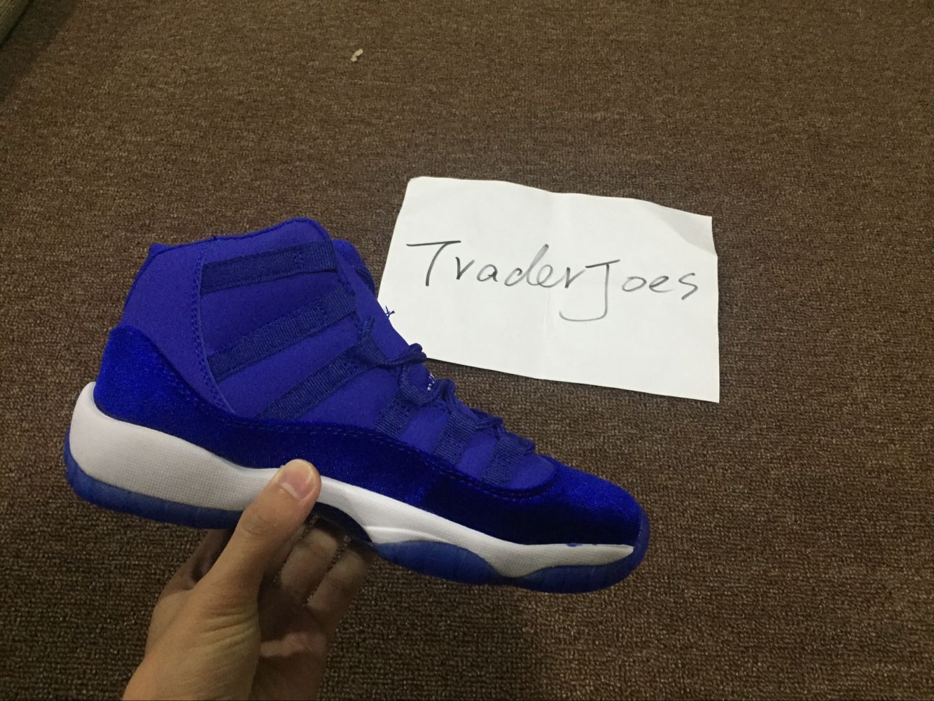 Mens Air Jordan 11 Space Jams Black Blue shoes