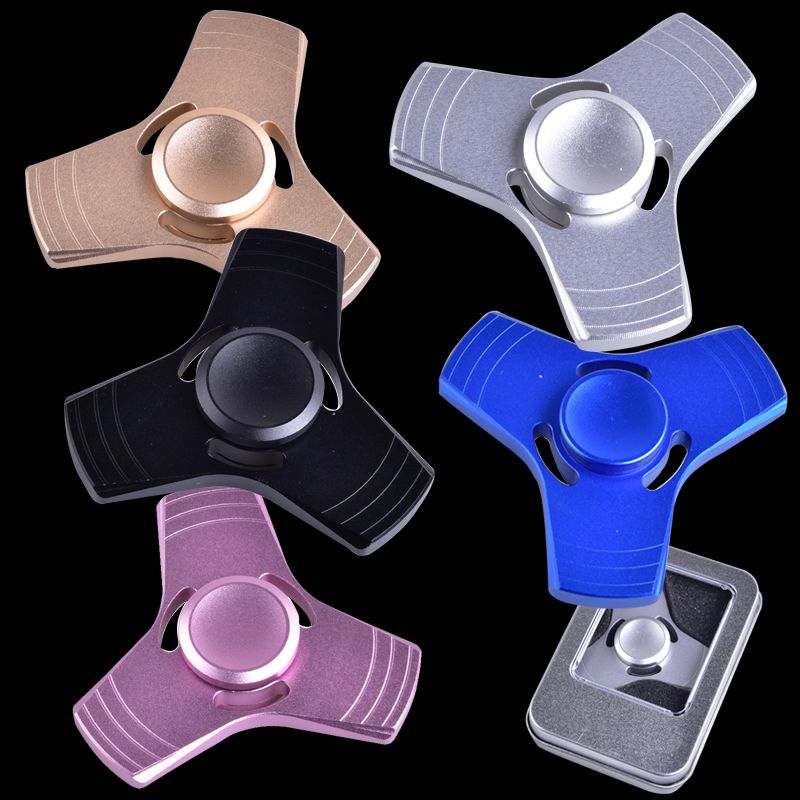 Triangle Fidget Spinners Aluminum Alloy Spinning Top Decompression Anxiety Toys Fingertip Finger
