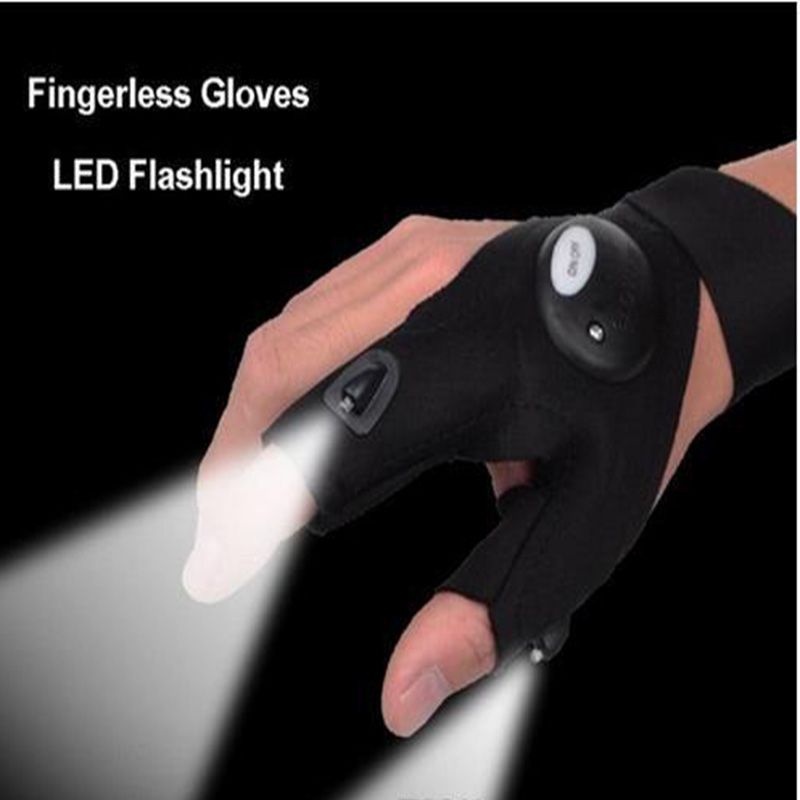 2018 Glovelite Outdoor Flashlight Glove With LED Light Portable
