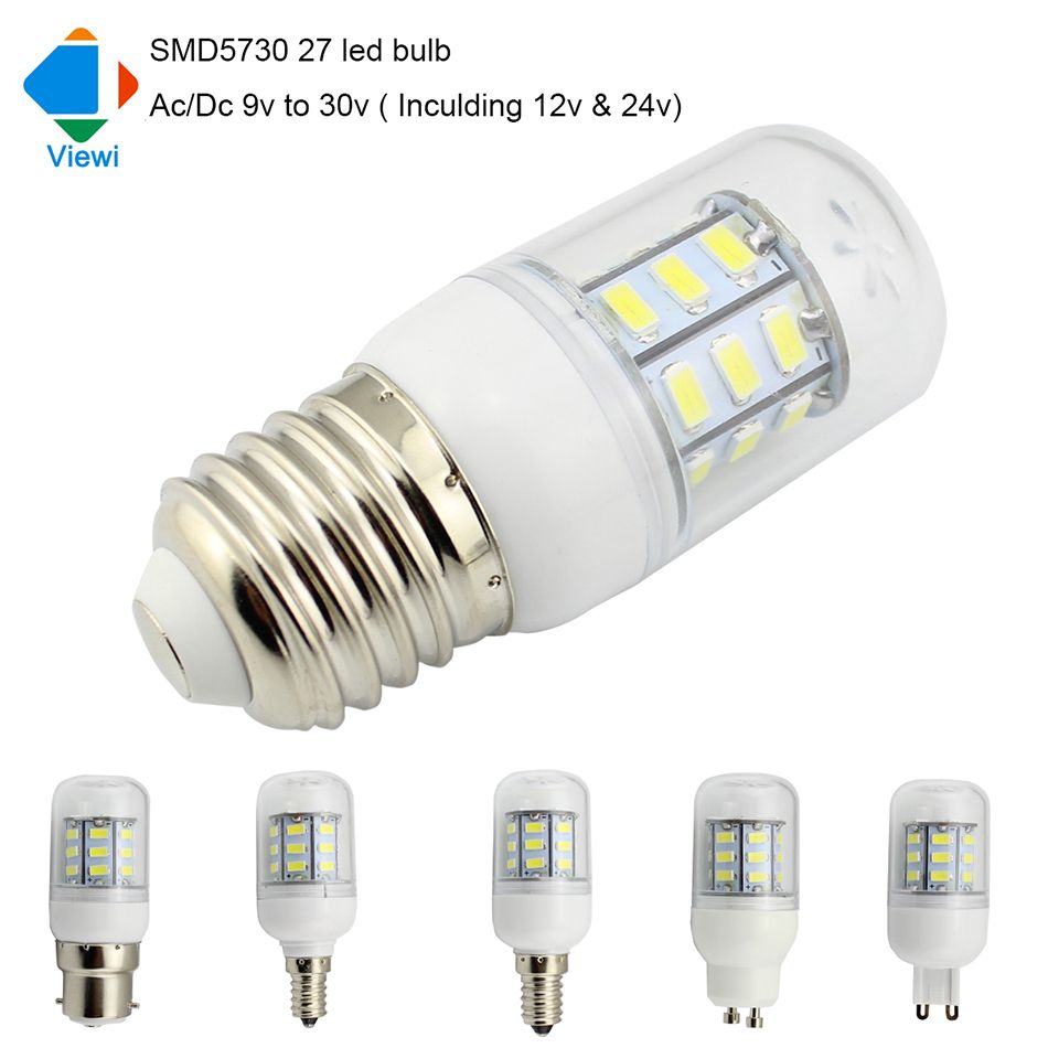 5x Ampoule Led Lamp Ac Dc 12 Volt E27 E12 E14 G9 GU10