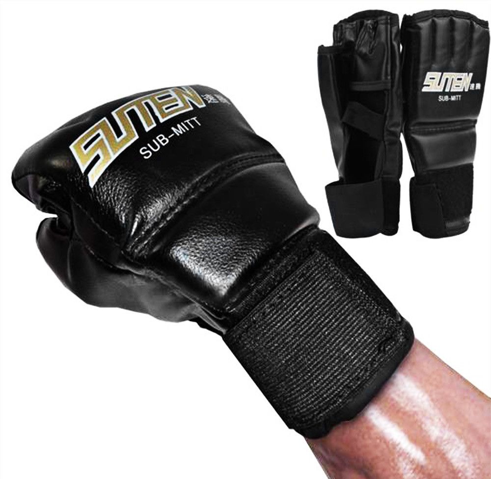 Download 2019 PU Leather Boxing Gloves Sport Men Half Finger Muay ...