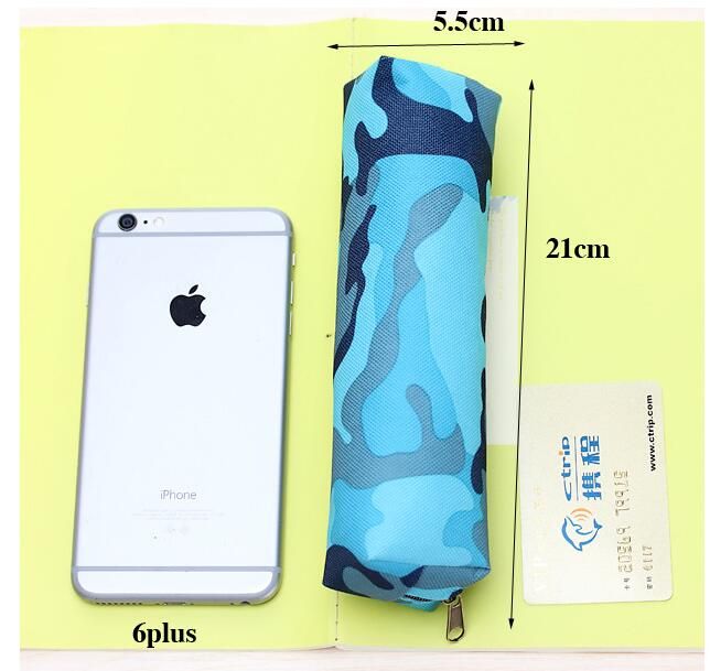 Newly Travel Canvas Pencil Bags Boys Girls Pen Storage Case Camoflage ...
