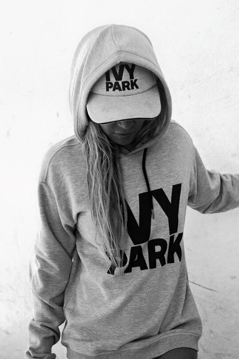 ivy park pink cropped hoodie