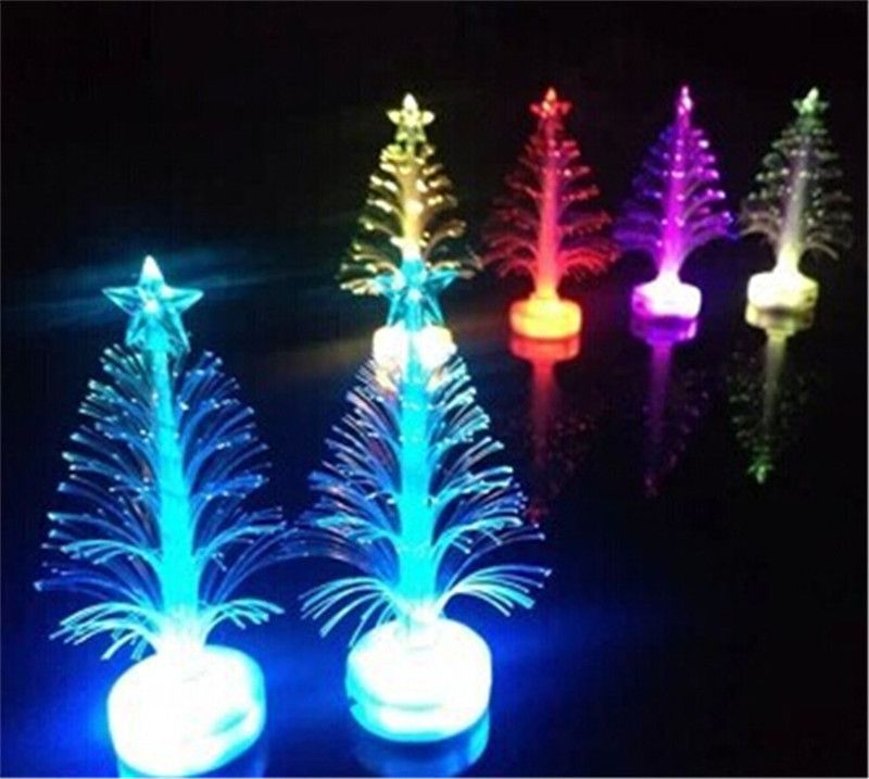 Mini Led Tree Flash Lights Blinking Xmas Trees Night Light Mini Led Tree Flash Lights Blinking Xmas Trees Night Light Lamp New Year Party Outdoor Decorations Dhl Free 8 Glow Sticks