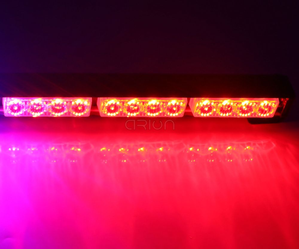 Car Styling 12 LED 36W Emergency Vehicle Strobe Lights Windshields