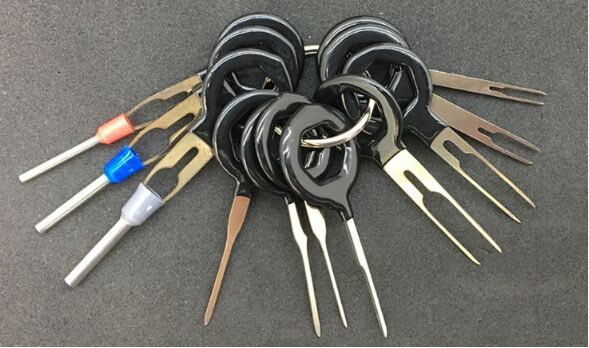 11 piece auto car plug circuit board wire harness terminal extraction pick connector crimp pin back needle remove tool set Wiring Harness 93A050059