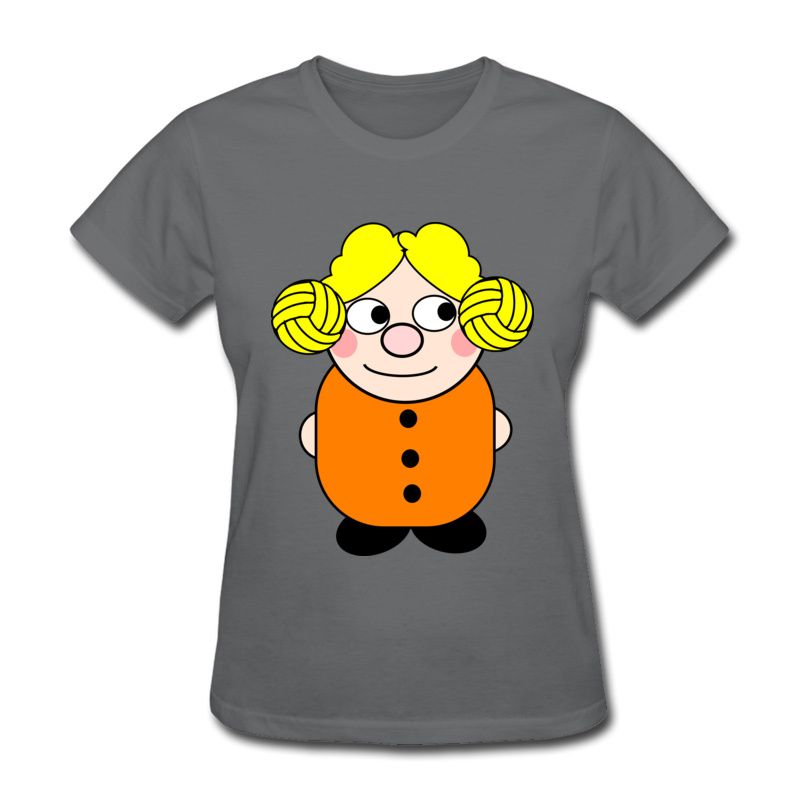 t shirt arancione bambina