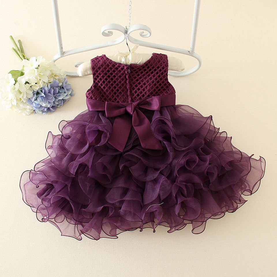 newborn purple dress