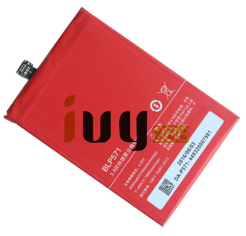 3000mAh Original BLP571 Replacement Li Polymer Battery For ONEPLUS 1