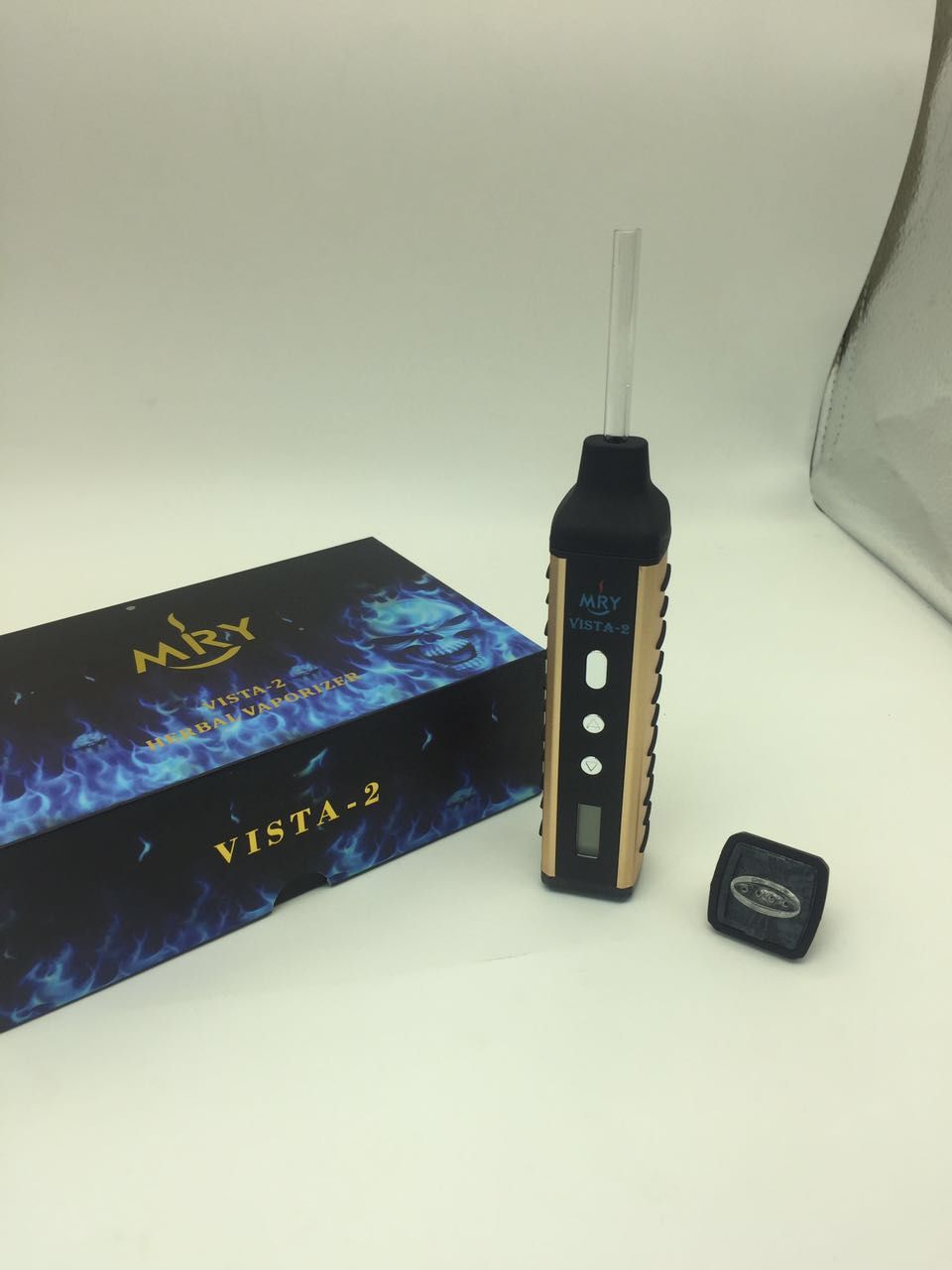 Vista 2 Dry Herb Vaporizer With Glass Filter Suction Nozzle And Ceramic Heating 200 428 Degrees