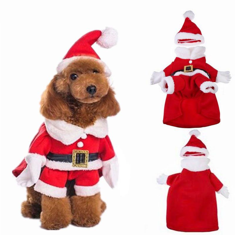 2019 Christmas Cat Clothes Pet Dog Cat Costume Santa Claus Costume 2019 Christmas Cat Clothes Pet Dog Cat Costume Santa Claus Costume Winter Christmas Pet Coat Apparel Cotton Clothes For Cat Dog From Lucklystoreli, ... - 2019 Christmas Cat Clothes Pet Dog Cat Costume Santa Claus Costume