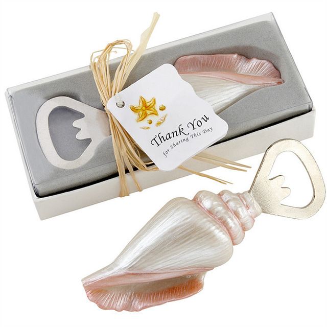 Wedding Favors Gifts Sea Shell Beer Bottle Opener Beach Theme