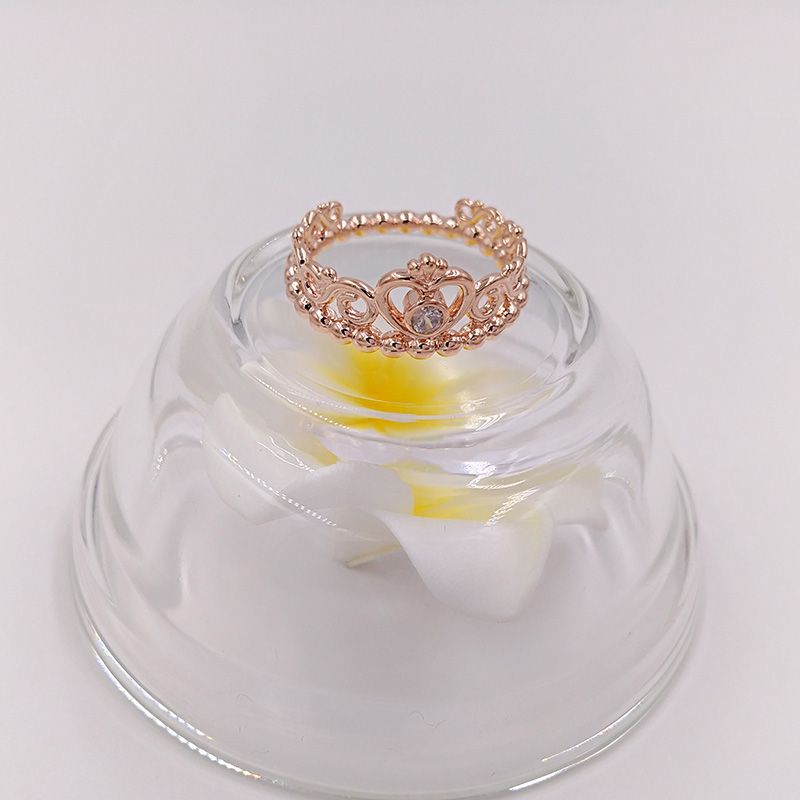 Anillos De Plata Esterlina 925 Brillantes Cuernos Crown Rose Anillos De Plata Esterlina 925 Brillantes Cuernos Crown Rose