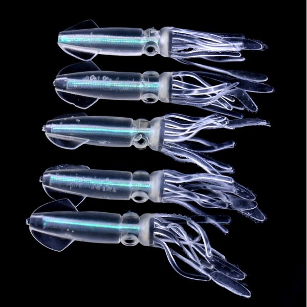 2019 8g 9cm /Bag Squid Jigs With Color Tube Silicone Fishing Lure Soft