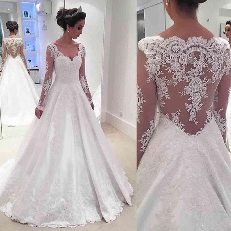 best a line wedding dresses