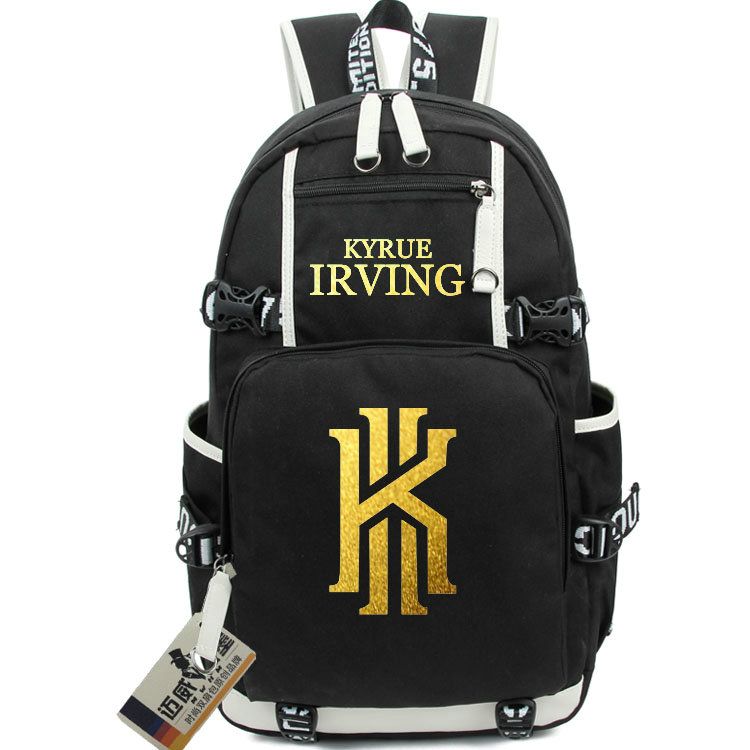 kyrie backpack black and gold