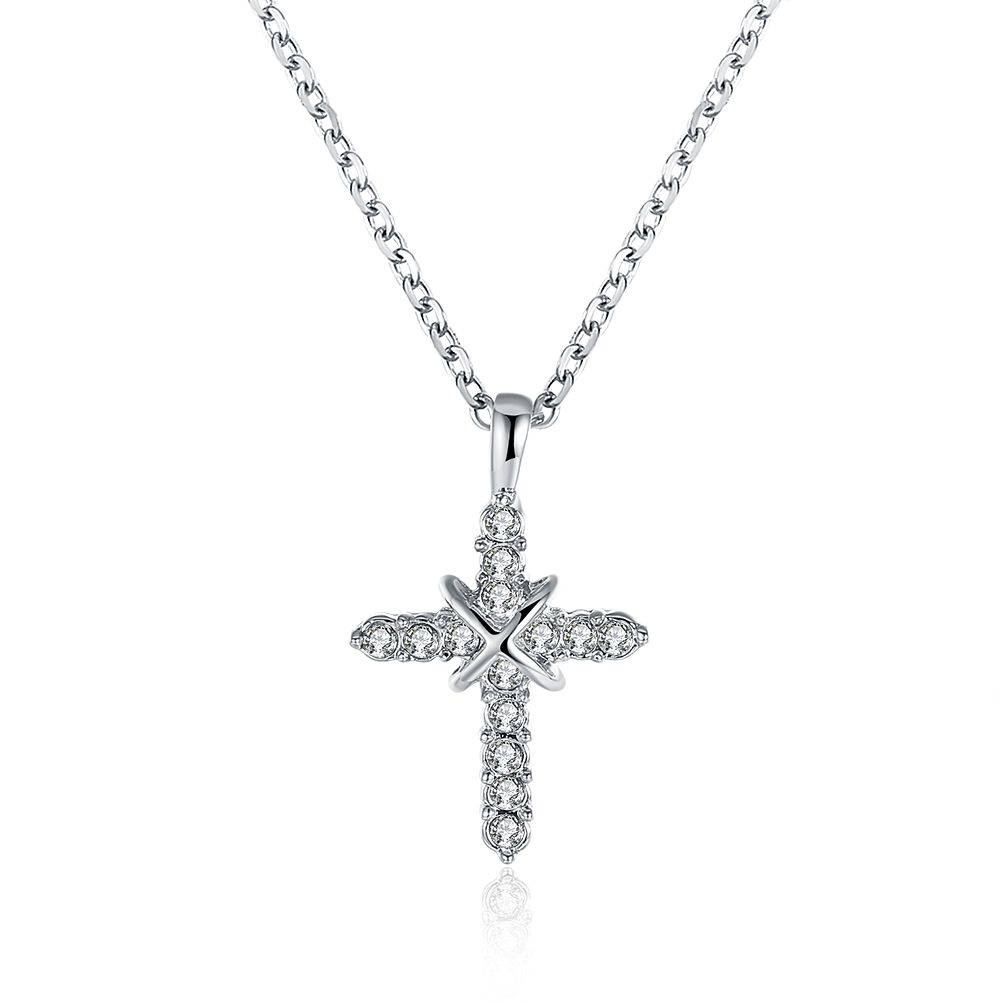thin chain necklace with diamond