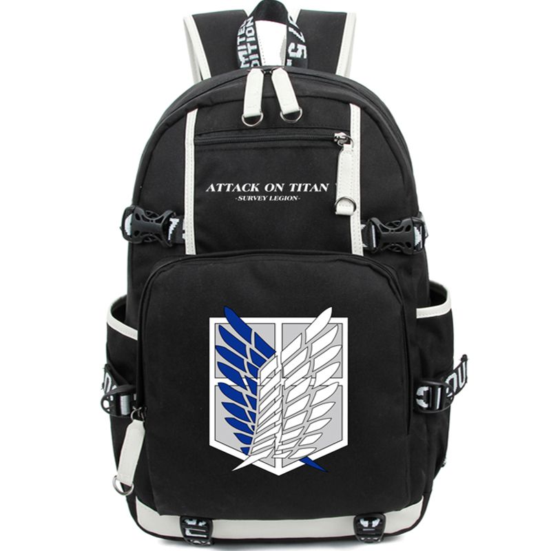 Compre Ataque Libre Del Envío En El Morral Luminoso Shingeki Del Titán No  Kyojin Cosplay De Los Estudiantes De Los Estudiantes De Los Adolescentes  Bolso Grande Del Recorrido Del Daypack A 39,34