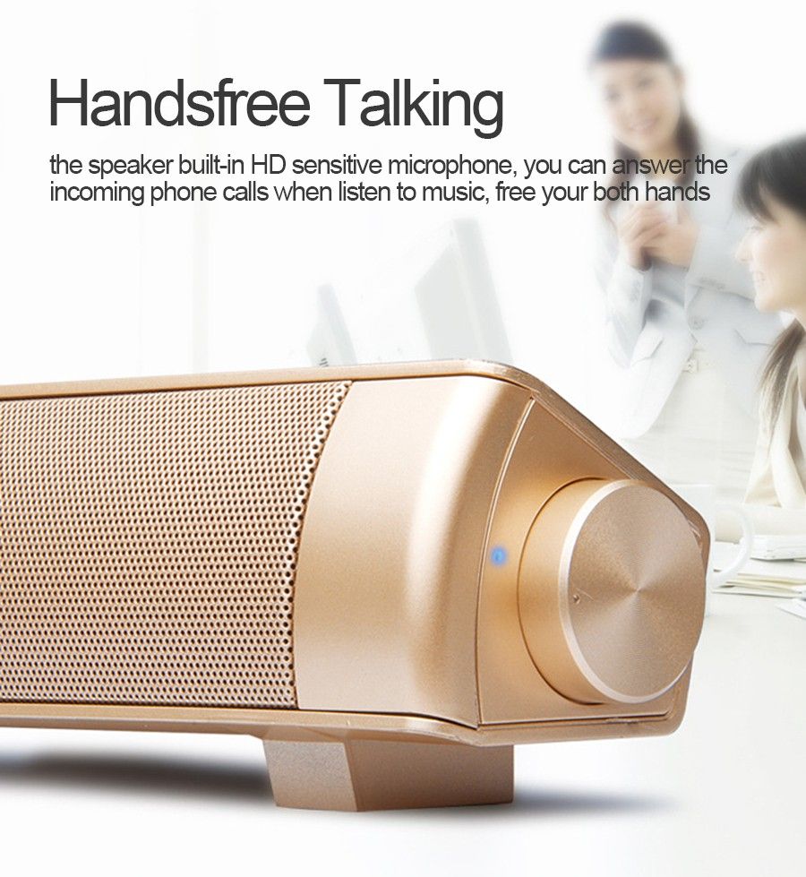 2021 10W LP08 Bluetooth Wireless Speaker Soundbars Handsfree Talk HIFI