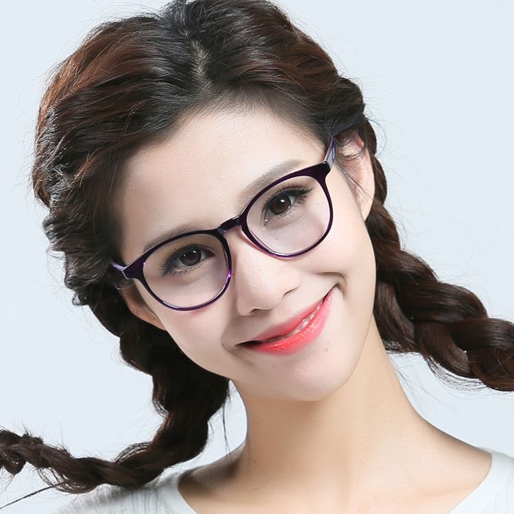 tr90 eyeglass frame large round fashionable
