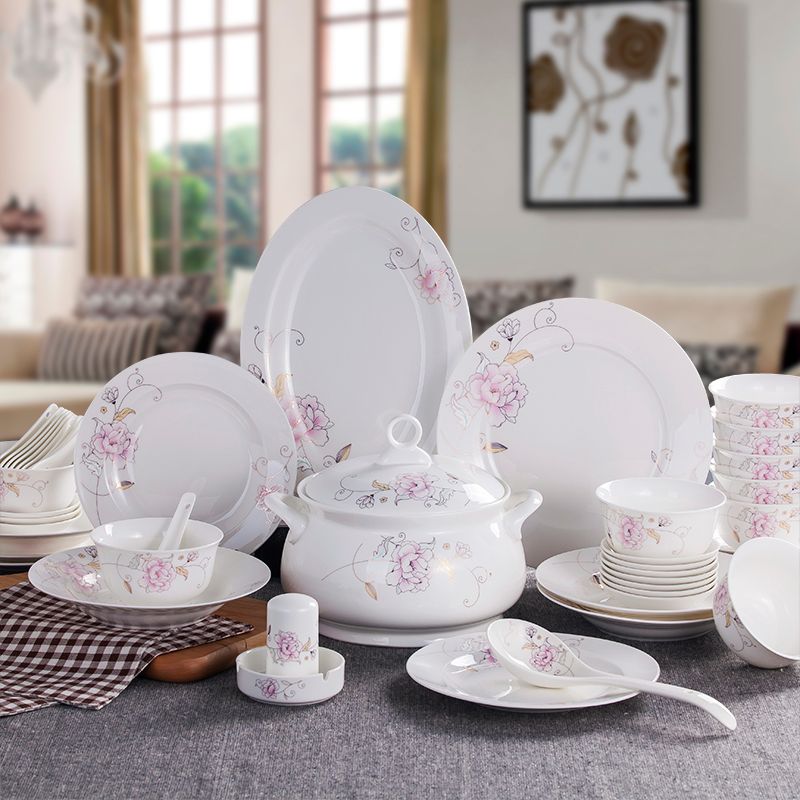 Dinnerware Sets Bone China Rose Garden,holiday Inexpensive Dinnerware