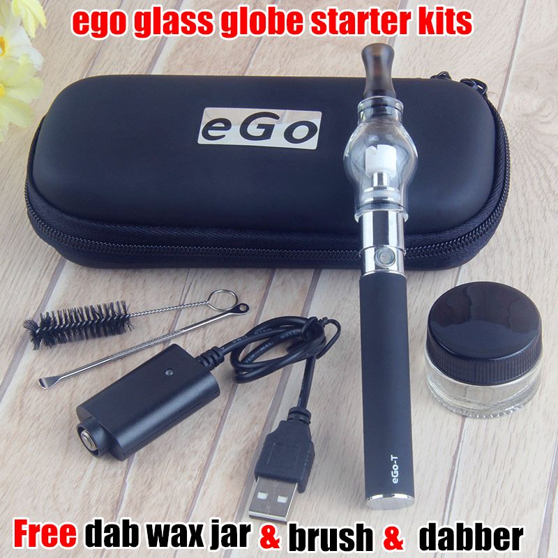 Glass Globe Dab Vape Pen EGO T Vaporizer Dry Herb Wax Vaporizer Pen