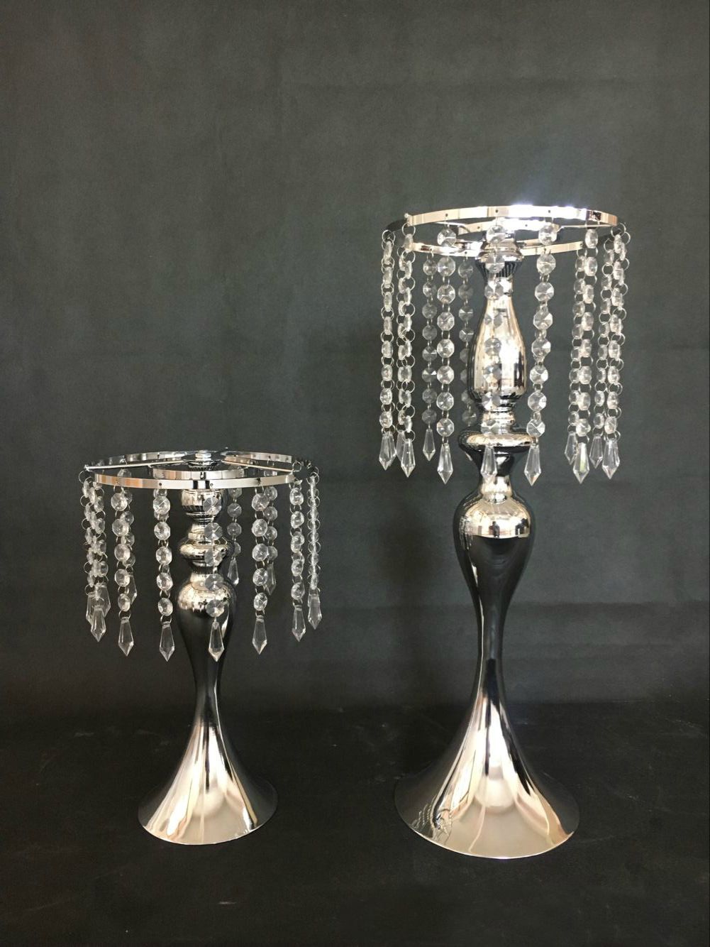 Elegant Candelabra For Wedding Party Crystal Rhinestone Candle Holder