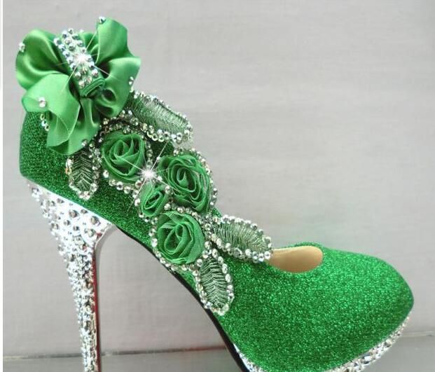 green high heels uk