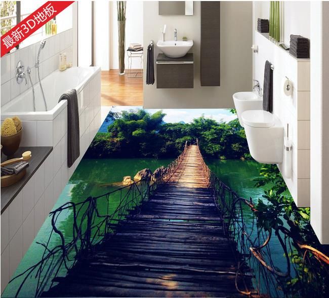 custom floor tiles ceramic custom 3d stereoscopic living room wallpaper floor tiles wooden bridge bamboo sky vinyl flooring mural for bedroom screen custom floor tiles ceramic custom 3d stereoscopic living room wallpaper floor tiles wooden bridge bamboo sky vinyl flooring mural for bedroom screen