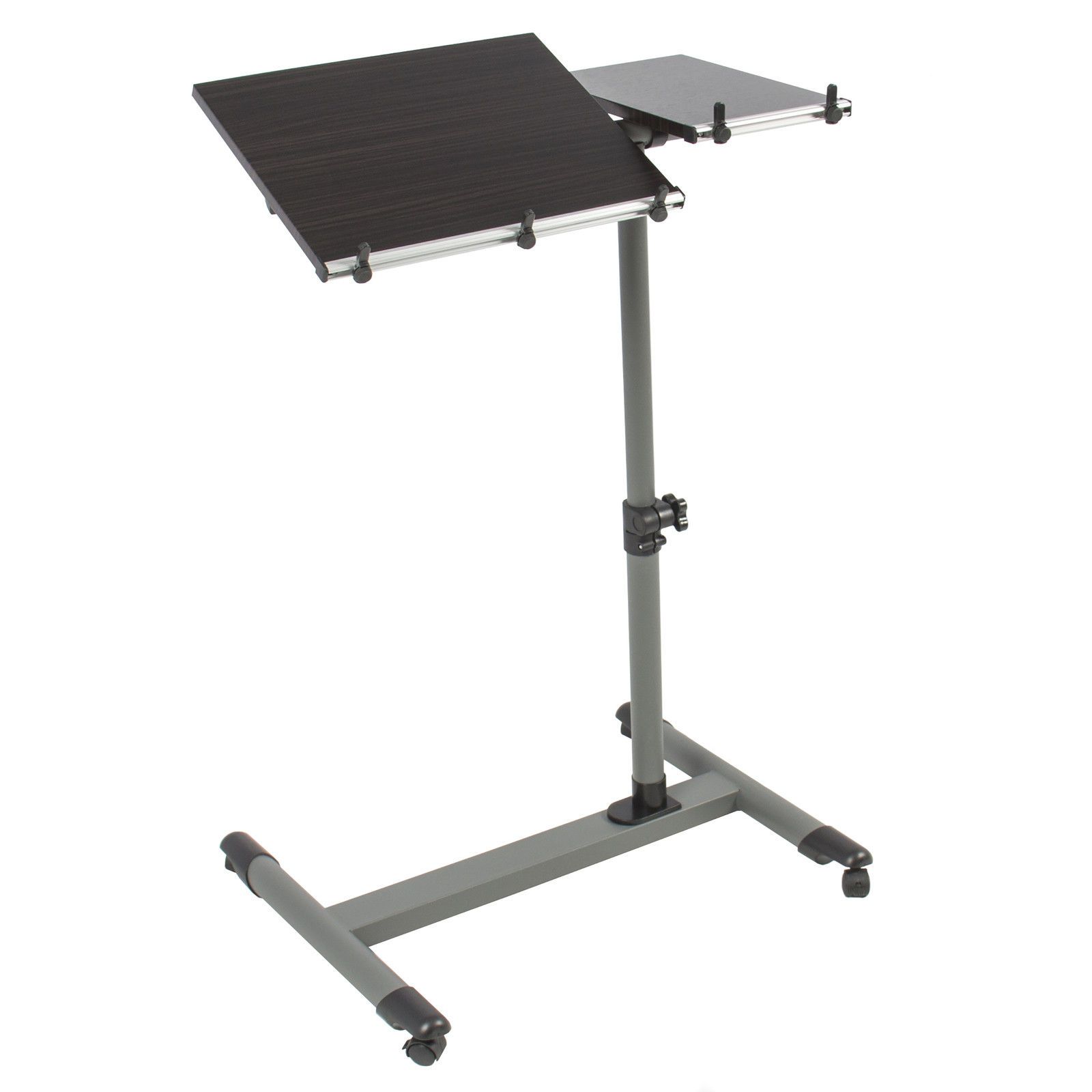 2019 Rolling Laptop Table With Tilting Tabletop Overbed Desk TV Food Tray Hospital PC From