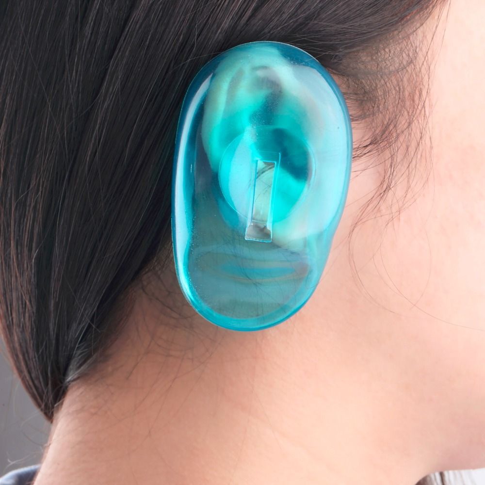 Pro Salon Clear Silicone Ear Cover Ear Protection Hair Dye Shield