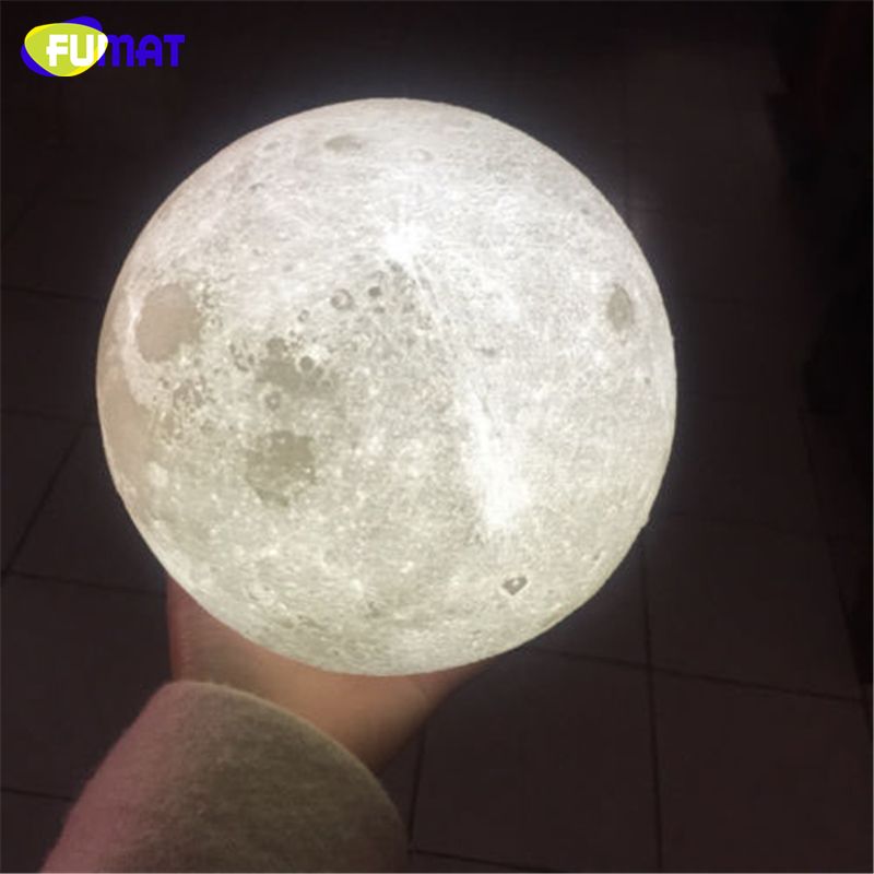 2018 Fumat 3d Magical Moon Night Light Smart Romantic Moonlight 2018 Fumat 3d Magical Moon Night Light Smart Romantic Moonlight Remote Control Usb Charge Dimmable Desk Lamp Bedside Sleep Aid Lights From Crystalk9