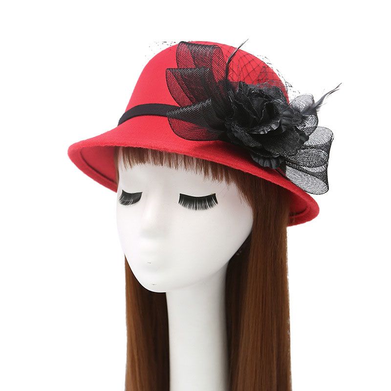 Round Top Wool Blend Fedora
