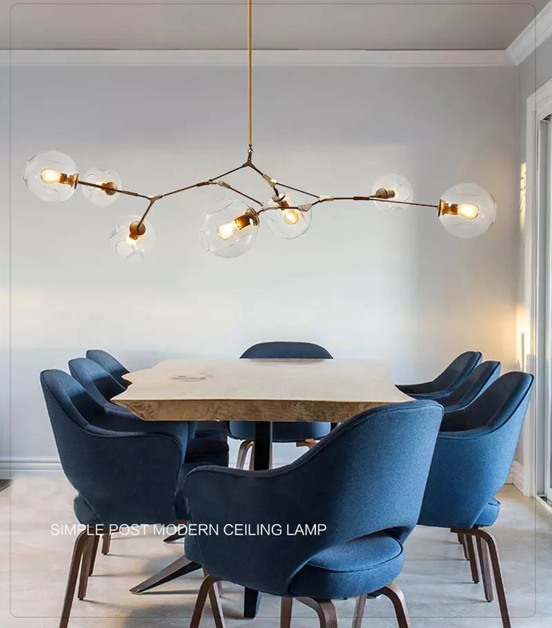 Lindsey Adelman Chandeliers Lighting Modern Globe Glass Bubble Lindsey Adelman Chandeliers Lighting Modern Globe Glass Bubble Pendant Lamp Natural Tree Branch Suspension Light Hotel Dinning Room Chandelier