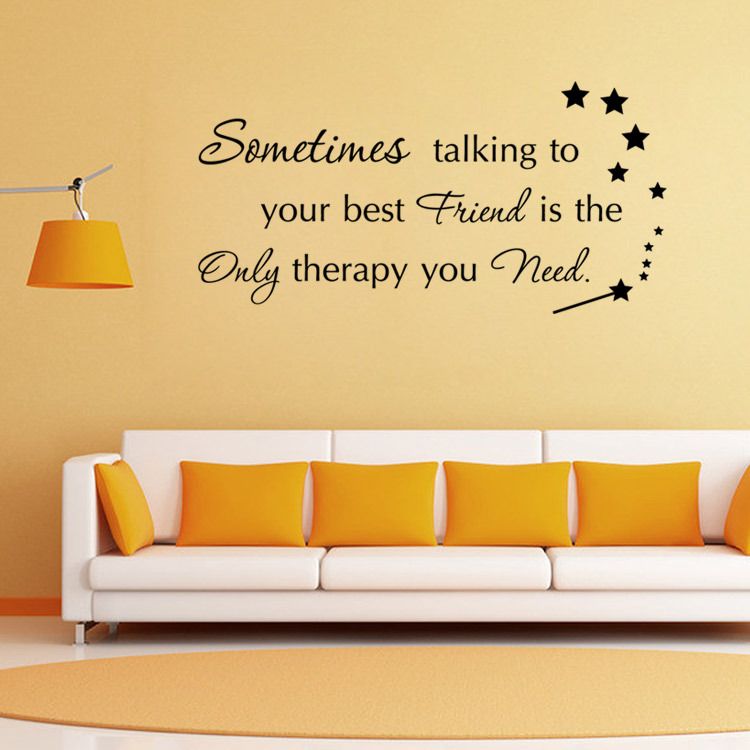 aw9356 sometimes talking to your best friends quote vinyl wall